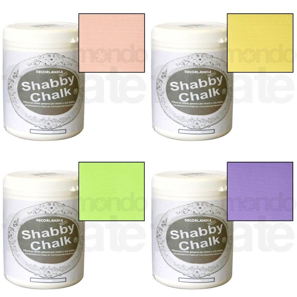 Shabby Chalk 500 ml, Colori - Mondo Fai da Te