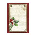 8 Carte di riso in A6 Backgrounds Classic Christmas