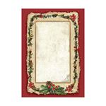 8 Carte di riso in A6 Backgrounds Classic Christmas