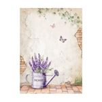 8 Carte di riso in A6 Backgrounds Lavender