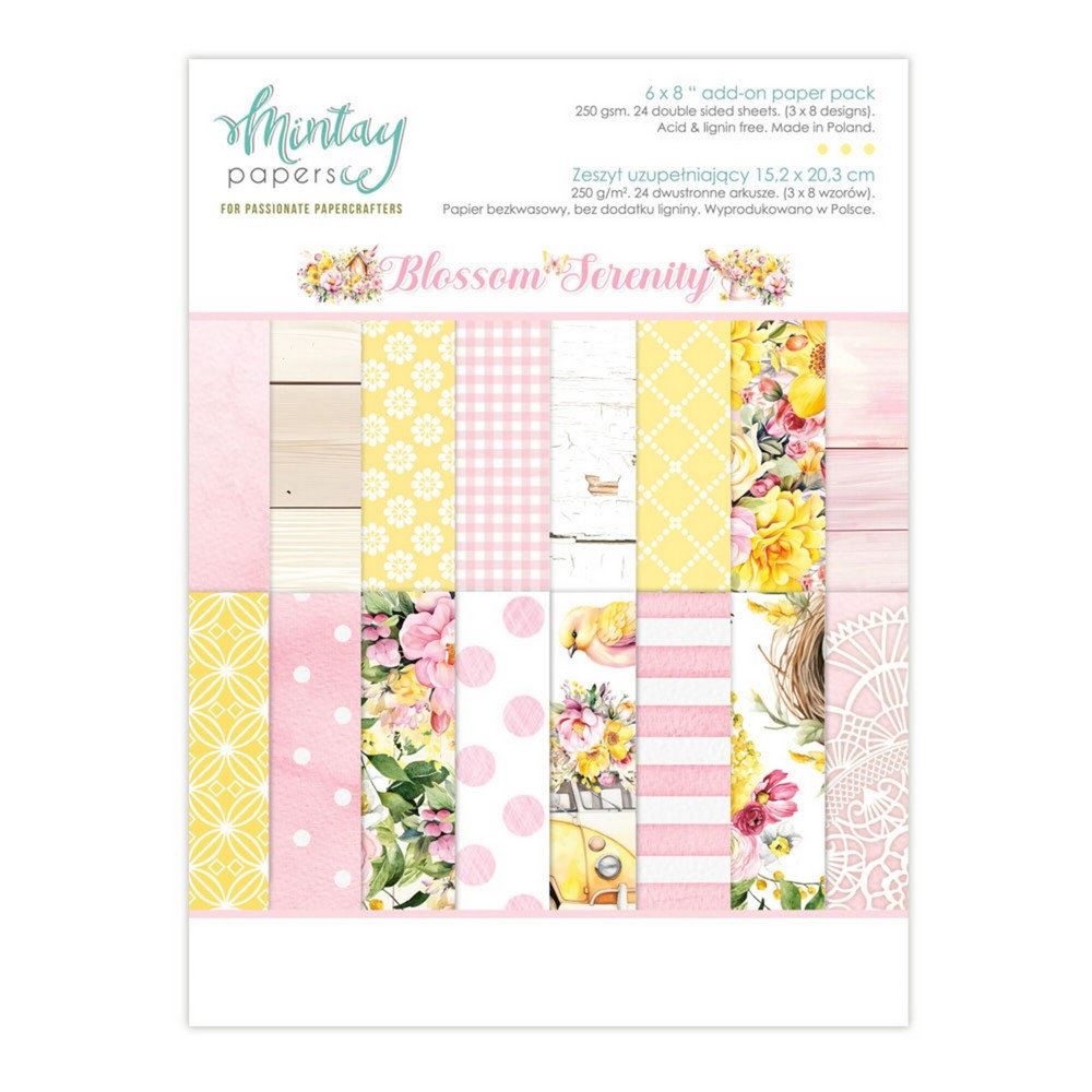 Blocchi di Carte Blossom Serenity 15 x 20