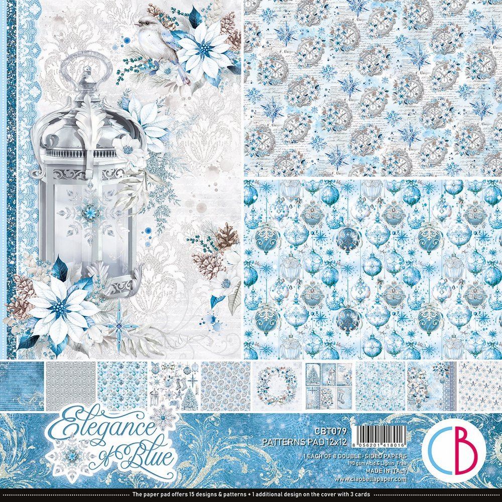 Blocchi di Carte Scrap Elegance of Blue Pad 8