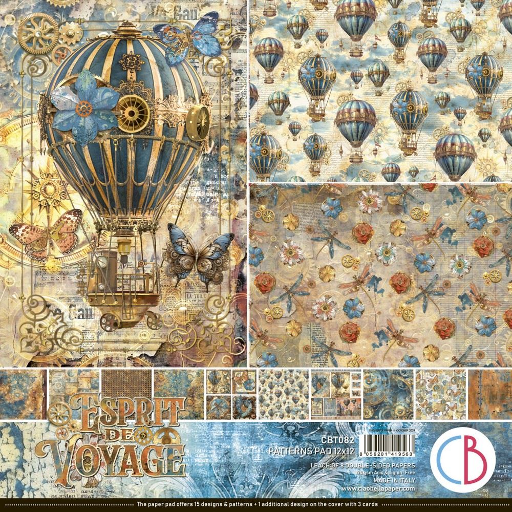 Blocchi di Carte Scrap Esprit de Voyage Pad 8