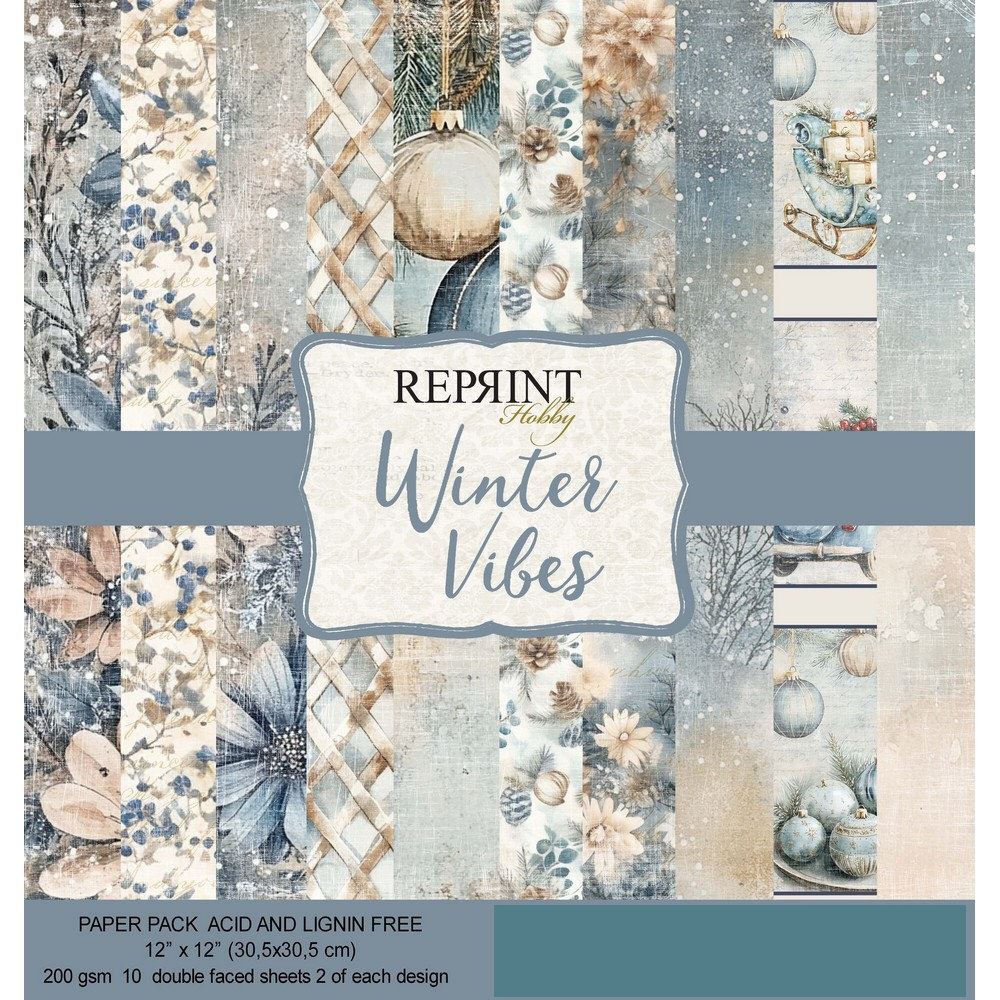 Blocchi di Carte Scrap Winter Wibes 30 x 30