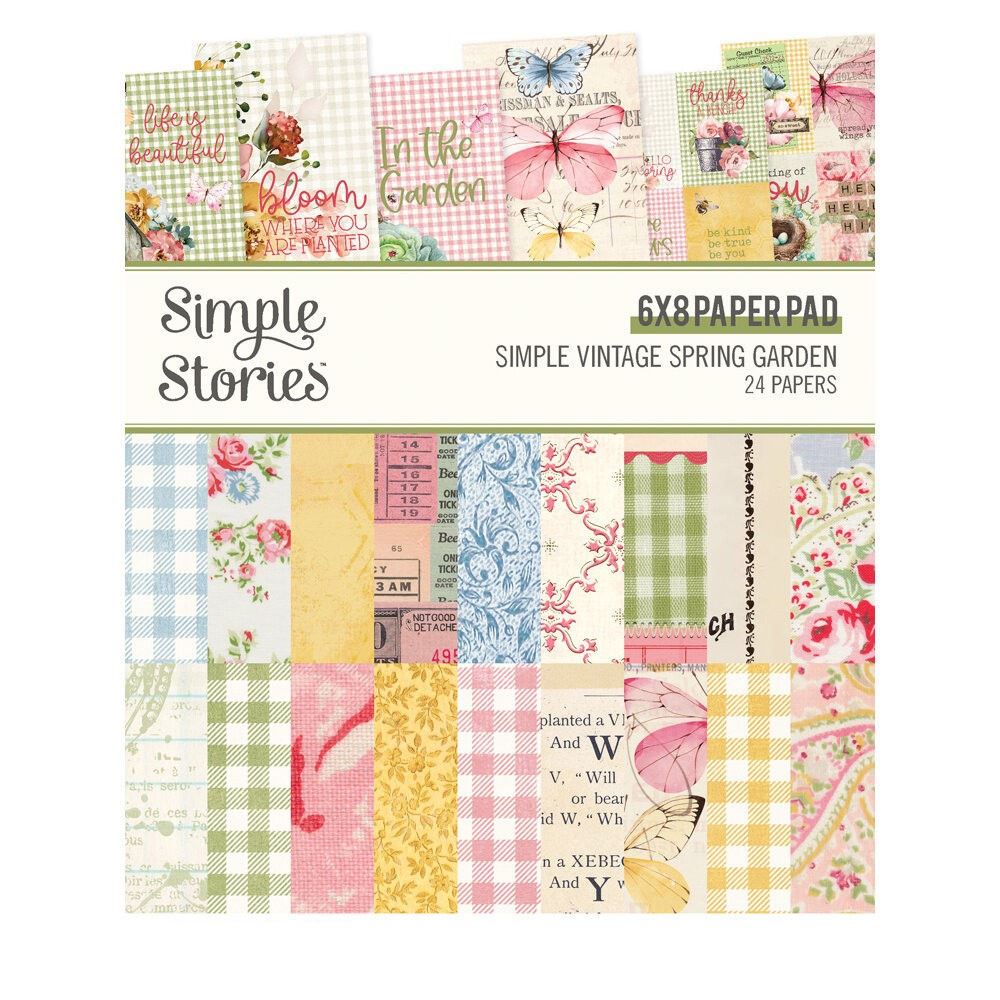 Blocchi di Carte Simple Vintage Spring Garden 15 x 20