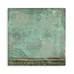 Blocco da 22 carte Scrap Single Face 6 grass paper - Forest 30x30