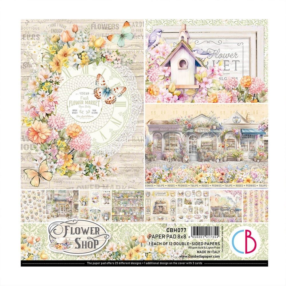 Blocco di Carte ScrapFlower Shop cm 20 x 20