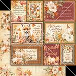 Blocco di Carte Scrap Autumn Greetings cm 30 x 30