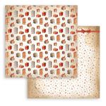 Blocco di Carte Scrap Backgrounds Selection Gear up to Christmas cm 20 X 20