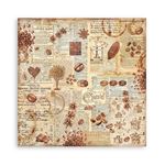 Blocco di Carte Scrap Background Selection Coffee and Chocolate cm 20 X 20