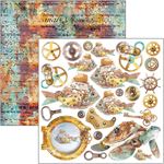 Blocco di Carte Scrap Coral Reef cm 15 x 15