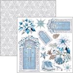 Blocco di Carte Scrap Elegance of Blue cm 15 x 15