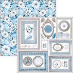 Blocco di Carte Scrap Elegance of Blue cm 15 x 15