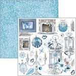 Blocco di Carte Scrap Elegance of Blue cm 15 x 15