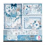 Blocco di Carte Scrap Elegance of Blue cm 20 x 20