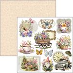 Blocco di Carte Scrap Flower Shop cm 15 x 15