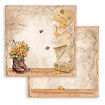 Blocco di Carte Scrap Golden Harmony cm 20 X 20