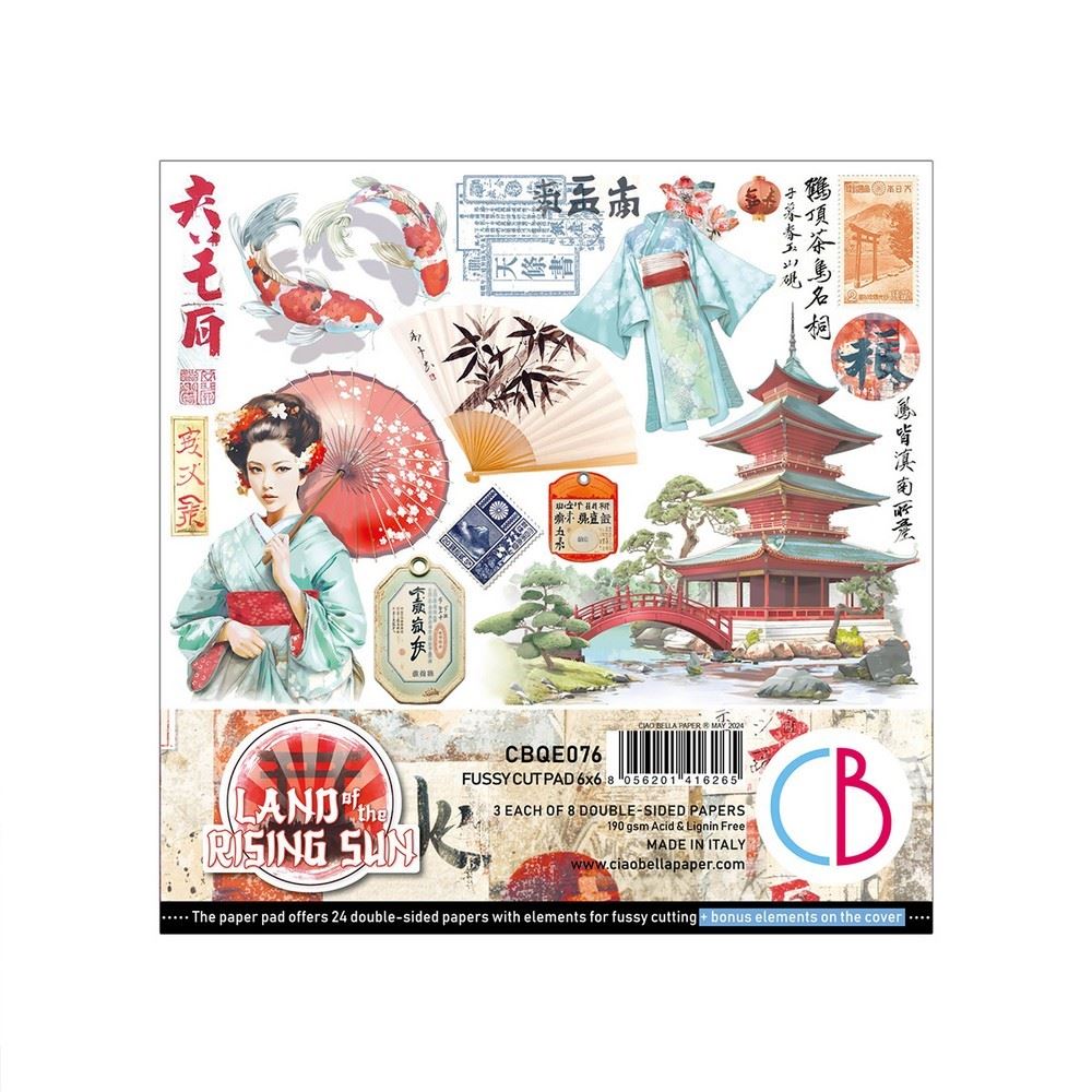 Blocco di Carte Scrap Land of the Rising Sun cm 15 x 15