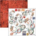 Blocco di Carte Scrap Land of the Rising Sun cm 15 x 15