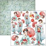 Blocco di Carte Scrap Land of the Rising Sun cm 15 x 15