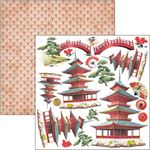 Blocco di Carte Scrap Land of the Rising Sun cm 15 x 15