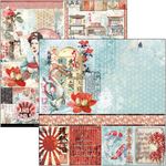 Blocco di Carte Scrap Land of the Rising Sun cm 20 x 20