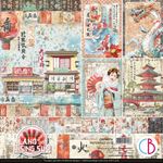 Blocco di Carte Scrap Land of the Rising Sun cm 30 x 30