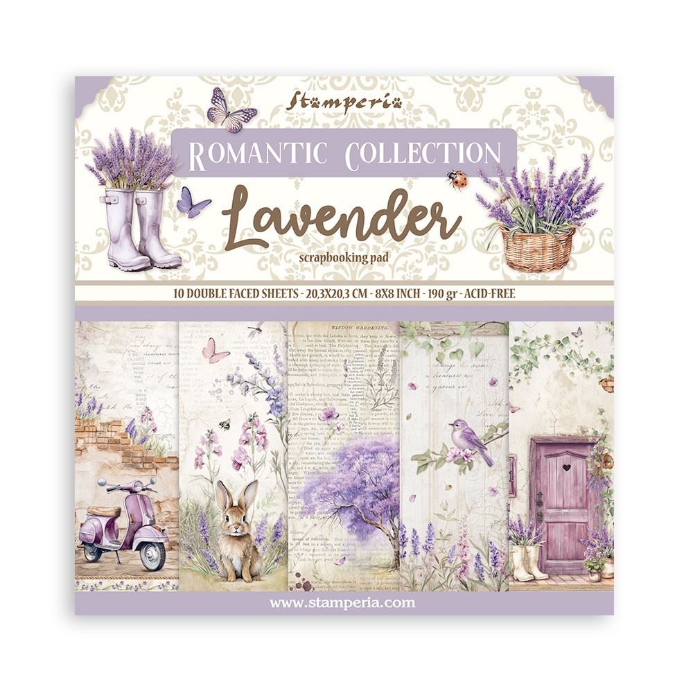 Blocco di Carte Scrap Lavender cm 20 X 20