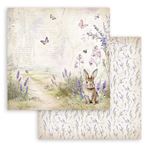 Blocco di Carte Scrap Lavender cm 20 X 20