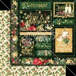 Blocco di Carte Scrap Merry & Bright cm 20 X 20