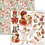 Blocco di Carte Scrap The Nutcracker cm 15 x 15