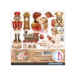 Blocco di Carte Scrap The Nutcracker cm 15 x 15