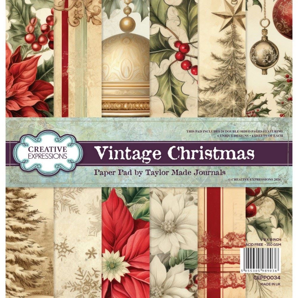 Blocco di Carte Vintage Christmas