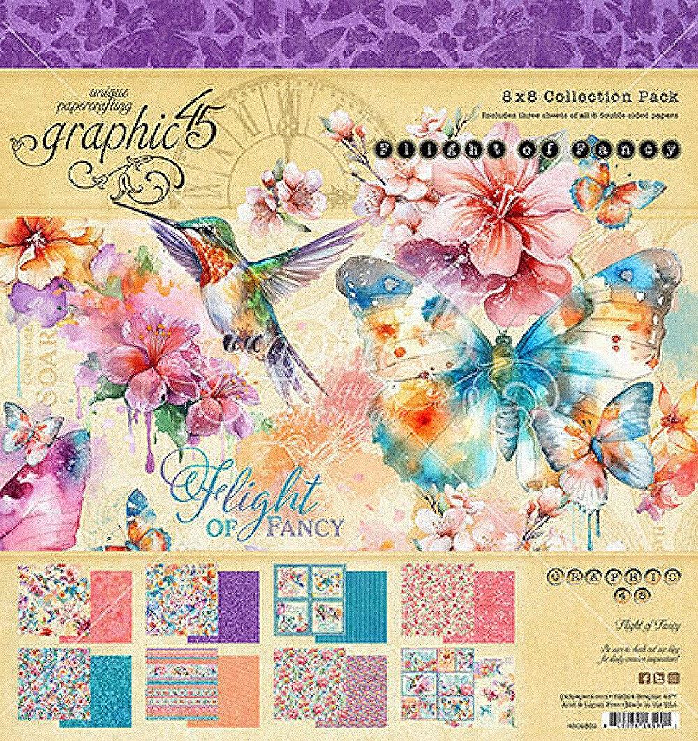 Blocco di carte Scrap Flight of Fancy Collection Pack cm 20 x 20