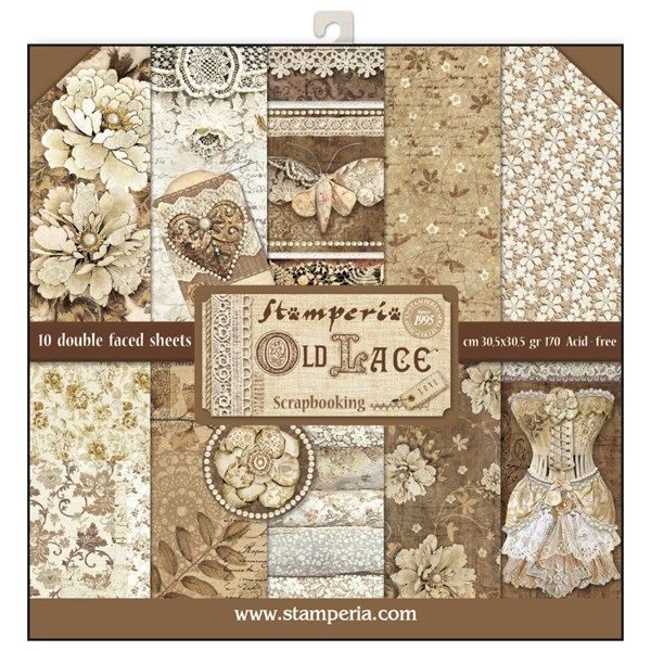 Blocco di carte Scrap Old Lace cm 30 x 30