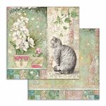 Blocco di carte Scrap Orchids and Cats