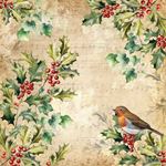 Blocco di carte Vellum Holly & Ivy