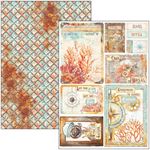 Blocco di cartoncini Scrap A4 Coral Reef