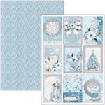 Blocco di cartoncini Scrap A4 Elegance of Blue