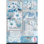 Blocco di cartoncini Scrap A4 Elegance of Blue