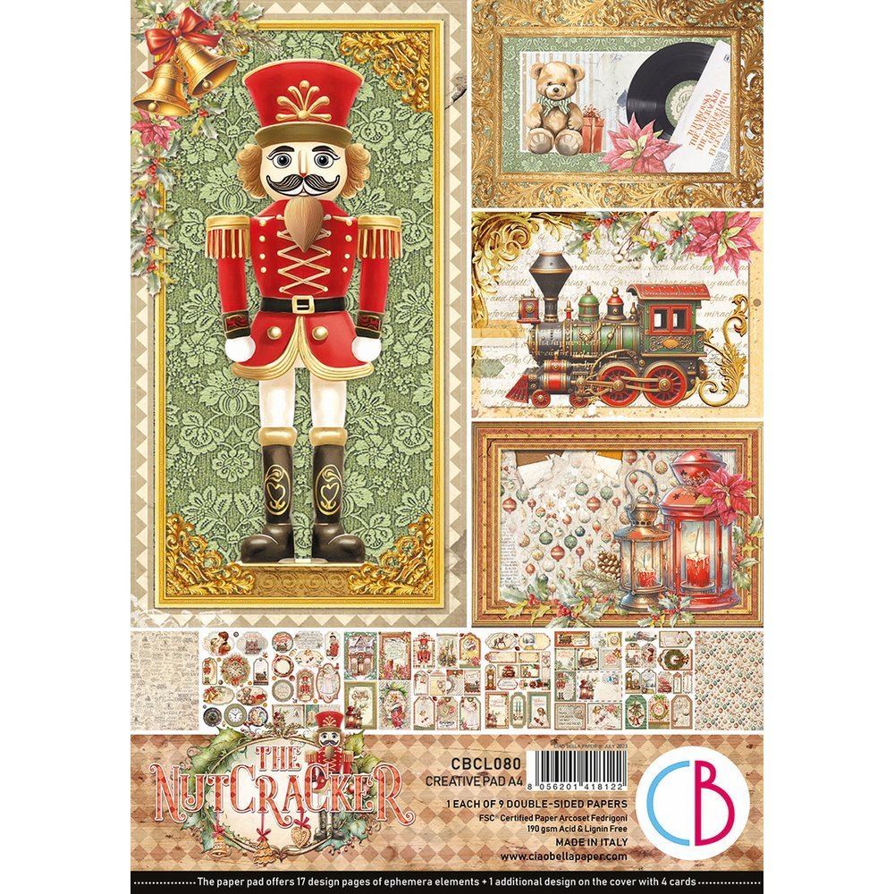 Blocco di cartoncini Scrap A4 The Nutcracker