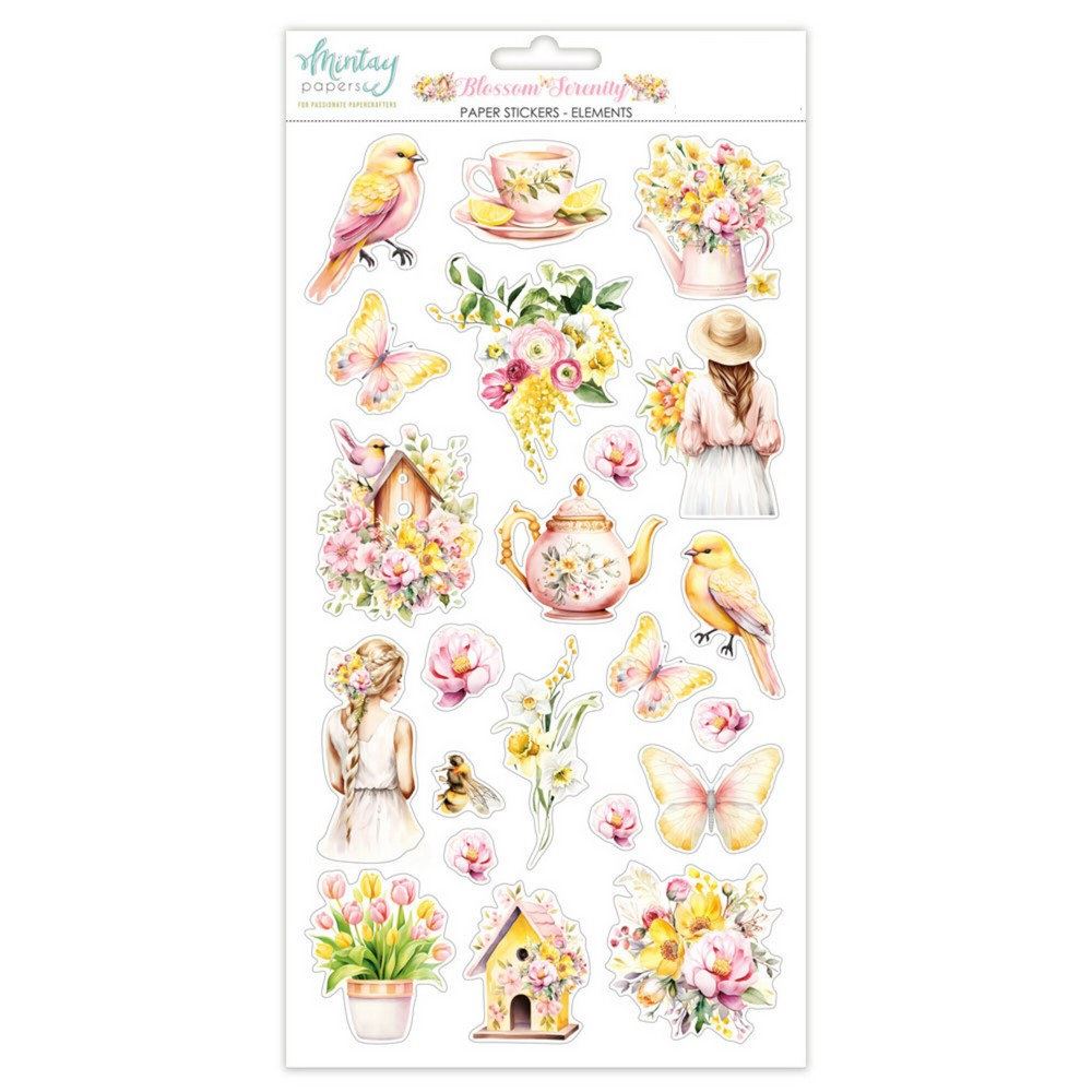 Blossom Serenity Paper Stickers Elements