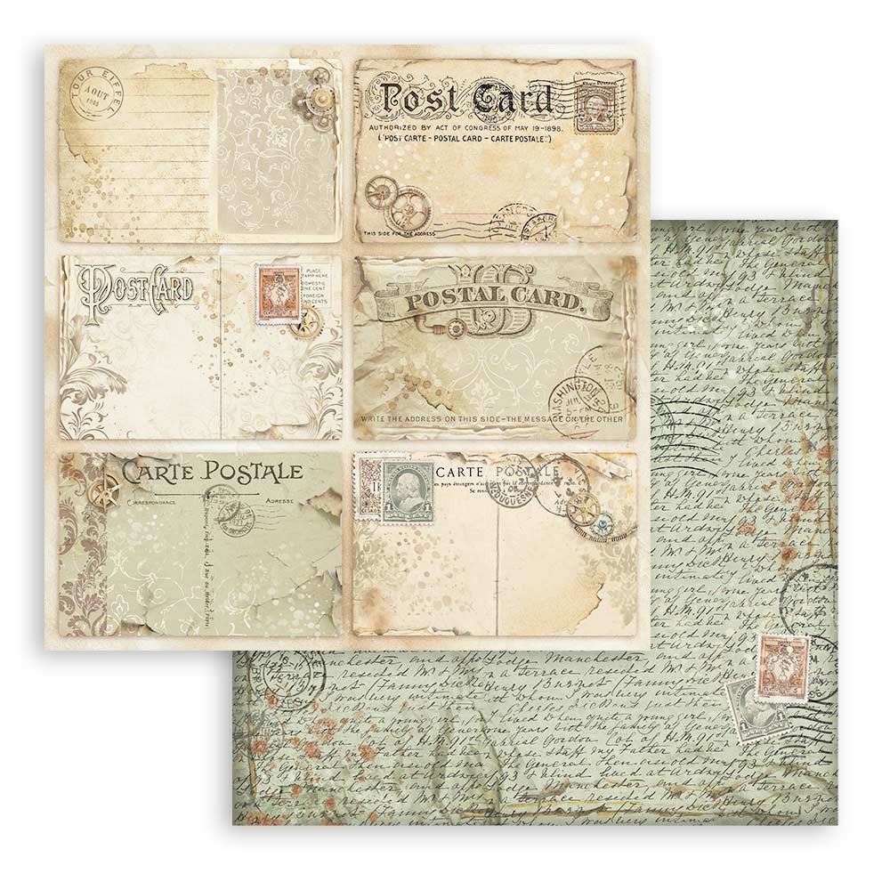 Carta Scrap Alterego postcard Stamperia