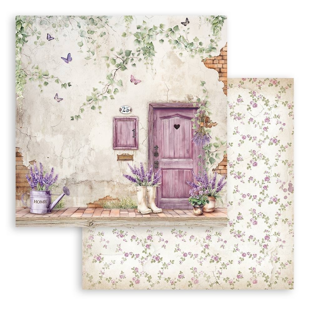 Carta Scrap Lavender portone Stamperia