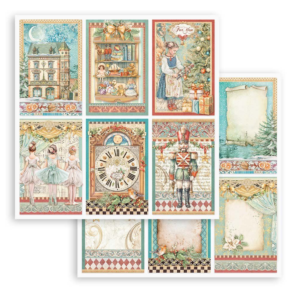 Carta Scrap The Nutcracker 6 cards Stamperia