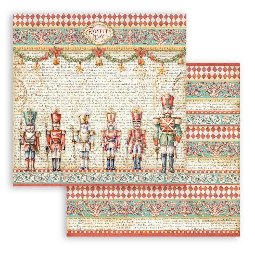 Carta Scrap The Nutcracker soldatini Stamperia