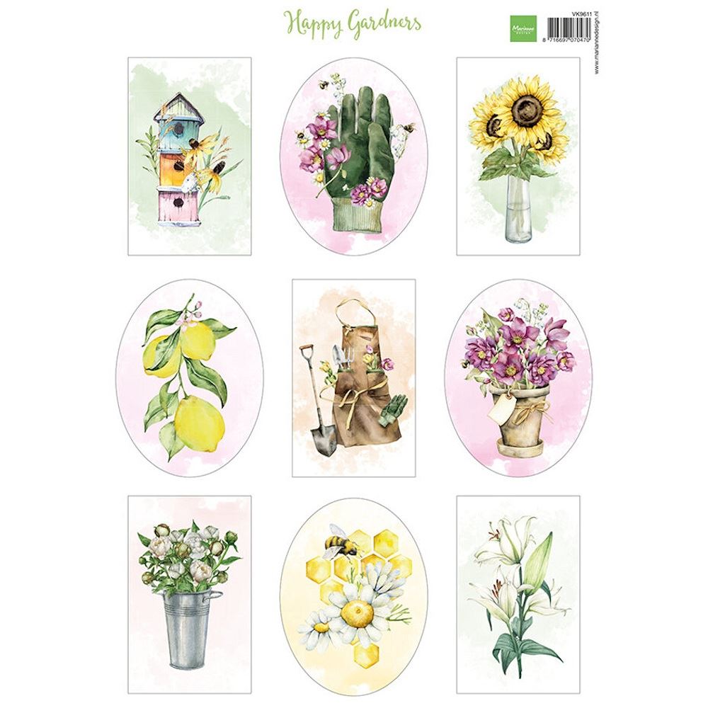 Carta da Découpage Happy Gardners