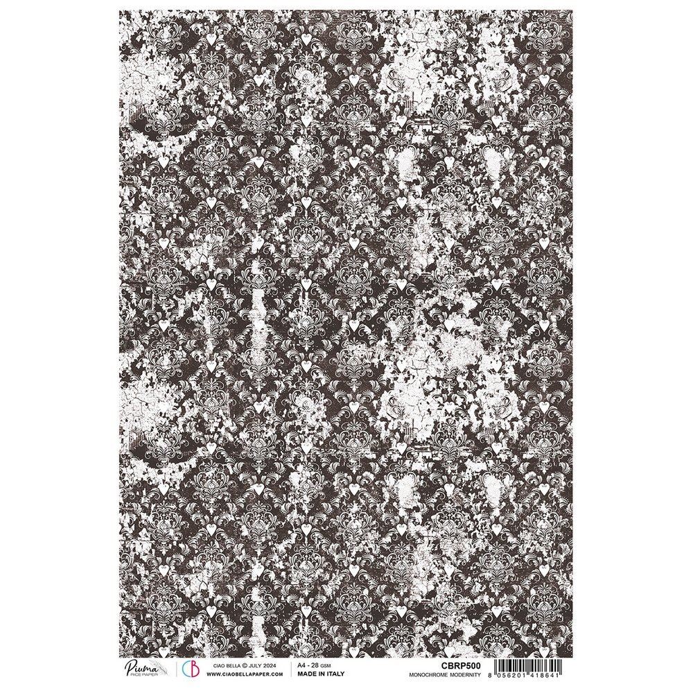 Carta di Riso Monochrome Modernity A4