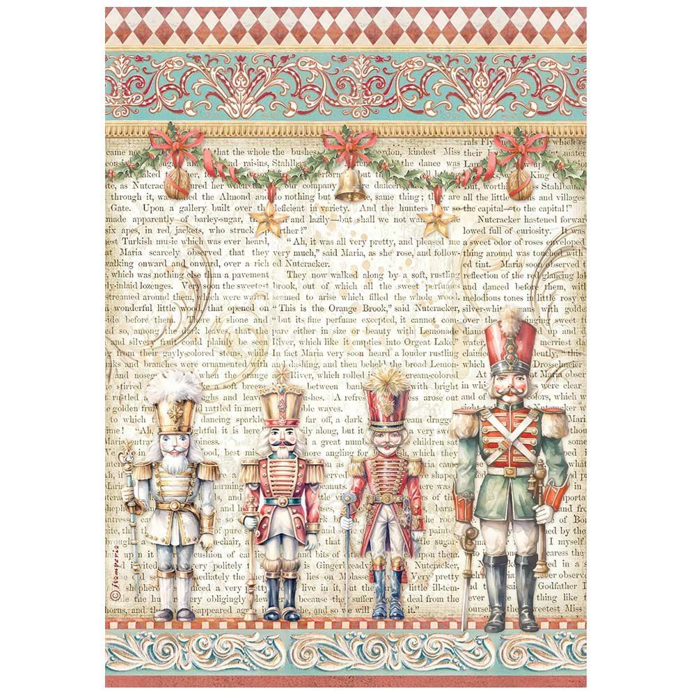 Carta di riso The Nutcracker soldatini Stamperia