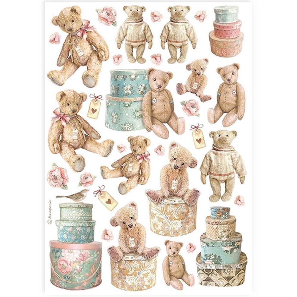 Carta di riso teddy bears Stamperia